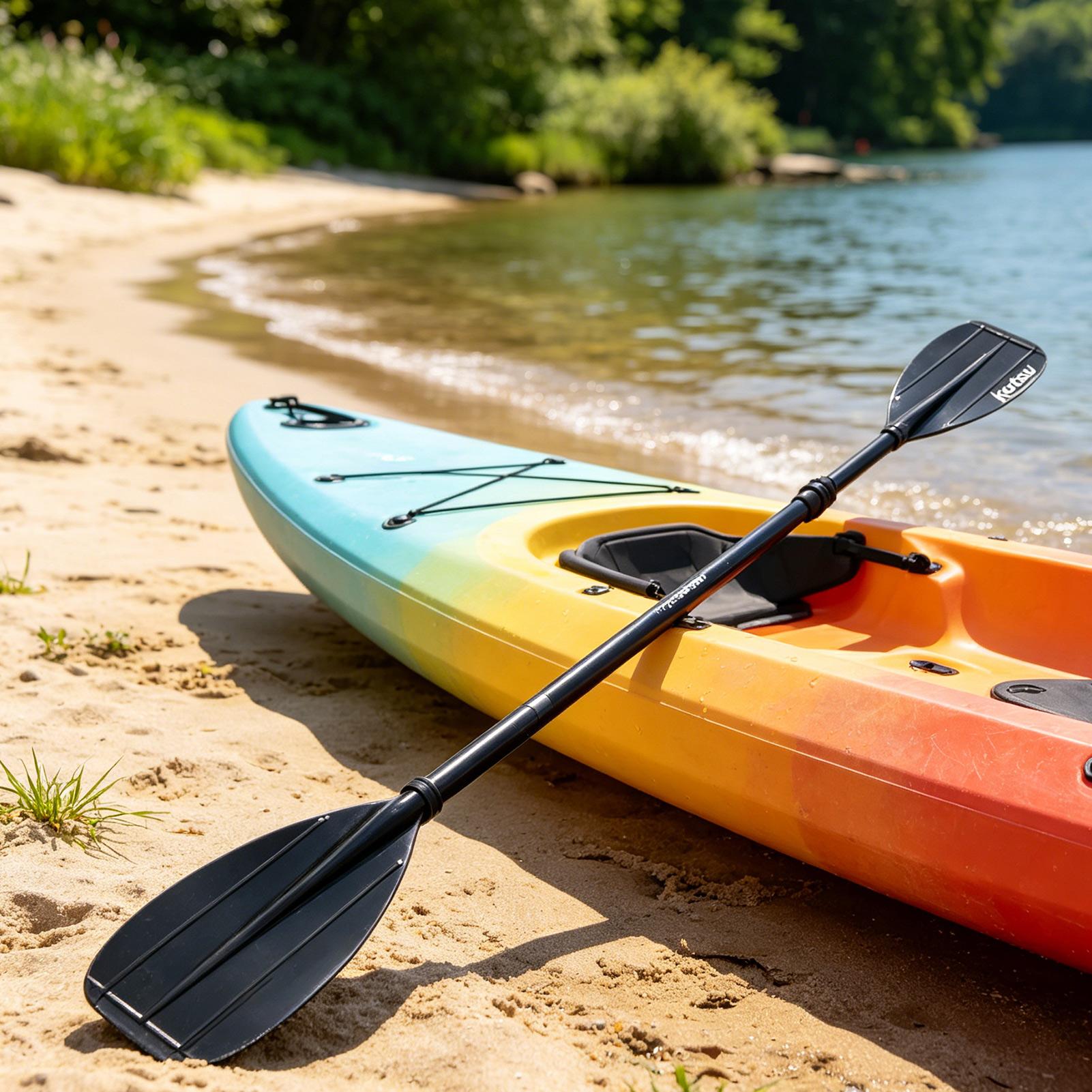 Kayak Paddle Carbon - 탄소 섬유 패들 2섹션 경량 더블헤드