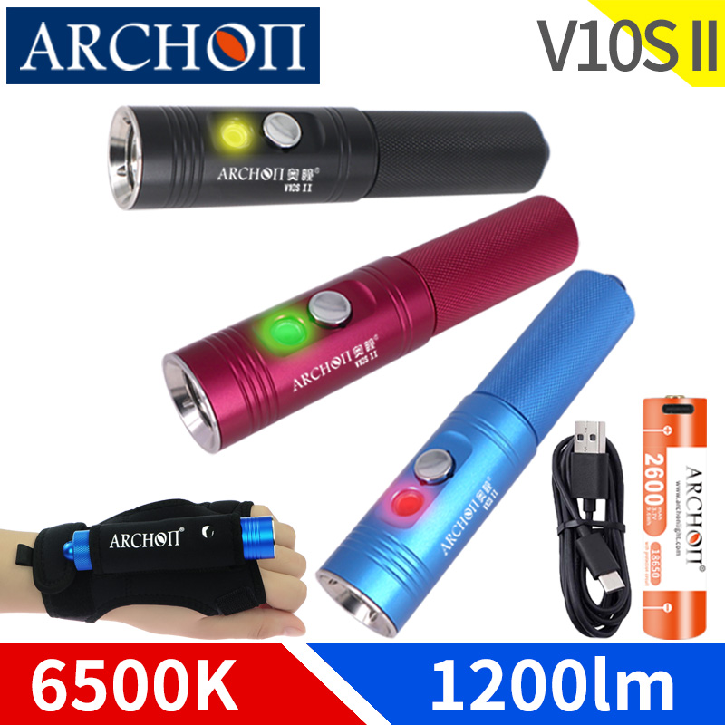 Underwater Flashlight - Archon V10s II 스쿠버 다이빙 라이트