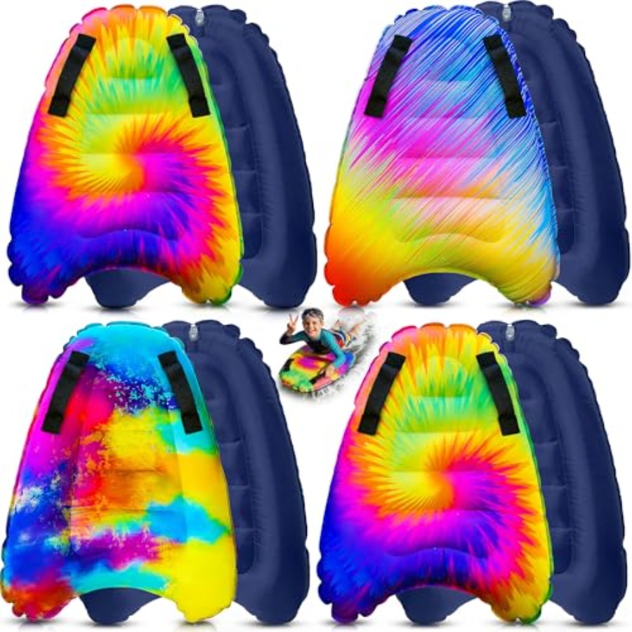 Bodyboard Boogie Board - 워터 슬라이드용 손잡이가 있는 4팩 풍선형