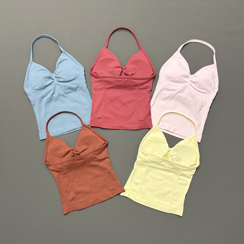 짐 여성용 스포츠 탱크탑 심리스 홀터 스파게티 스트랩  - Aquatic Sports Bra 리뷰 및 가격