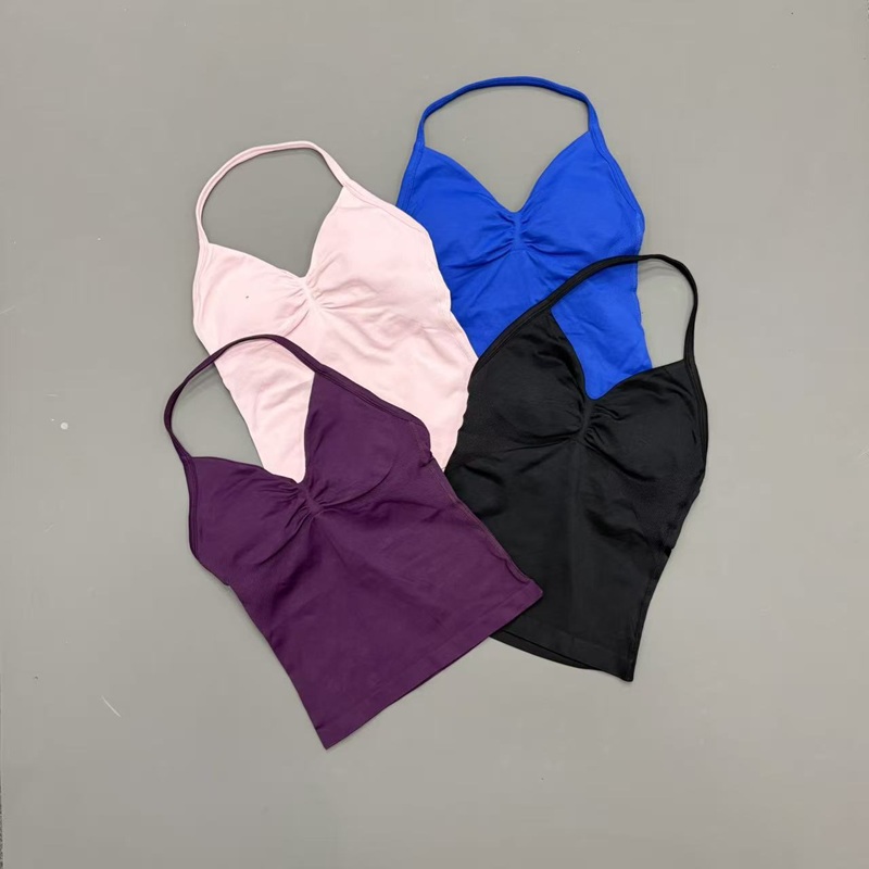짐 여성용 스포츠 탱크탑 심리스 홀터 스파게티 스트랩  - Aquatic Sports Bra 리뷰 및 가격