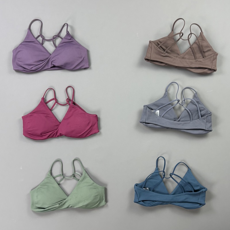 비전 여성 스포츠 브라 V넥 트위스트 프론트 얇은 스트 - Aquatic Sports Bra 리뷰 및 가격