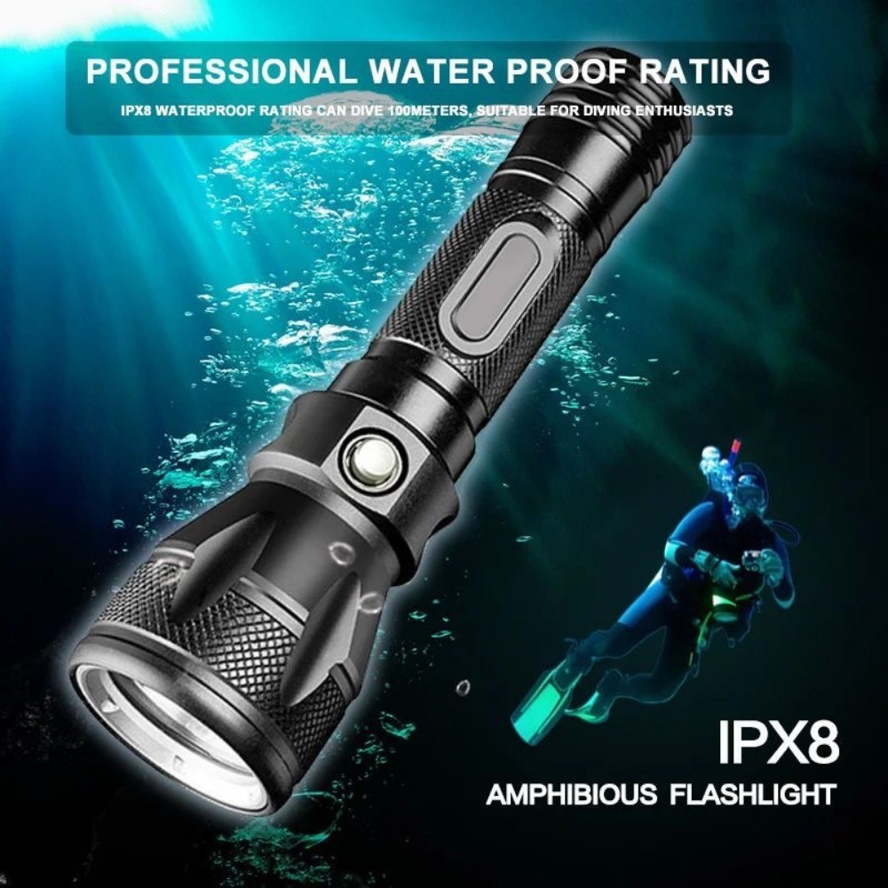 전문 스쿠버 다이빙 손전등 LED 다이빙 토치 수중 조 - Underwater Flashlight 리뷰 및 가격