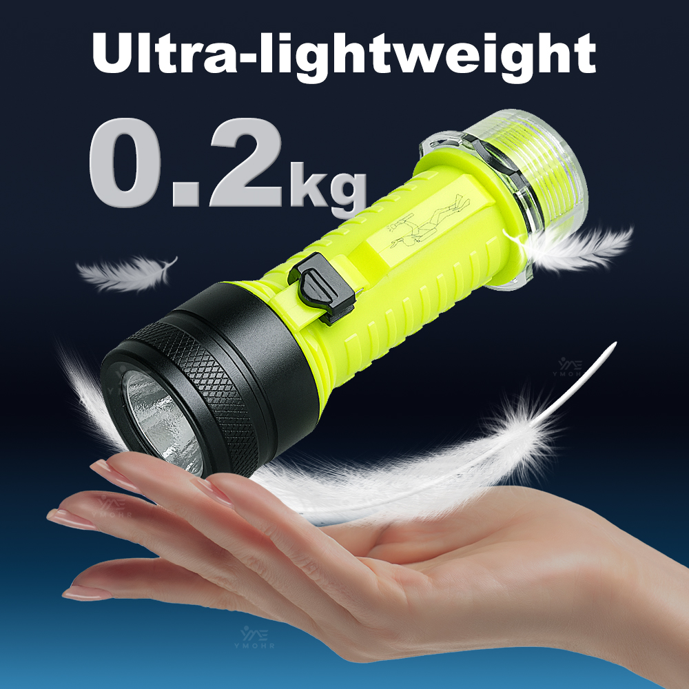 새로운 휴대용 전문 LED 다이빙 손전등 강력한 라이트 - Underwater Flashlight 리뷰 및 가격